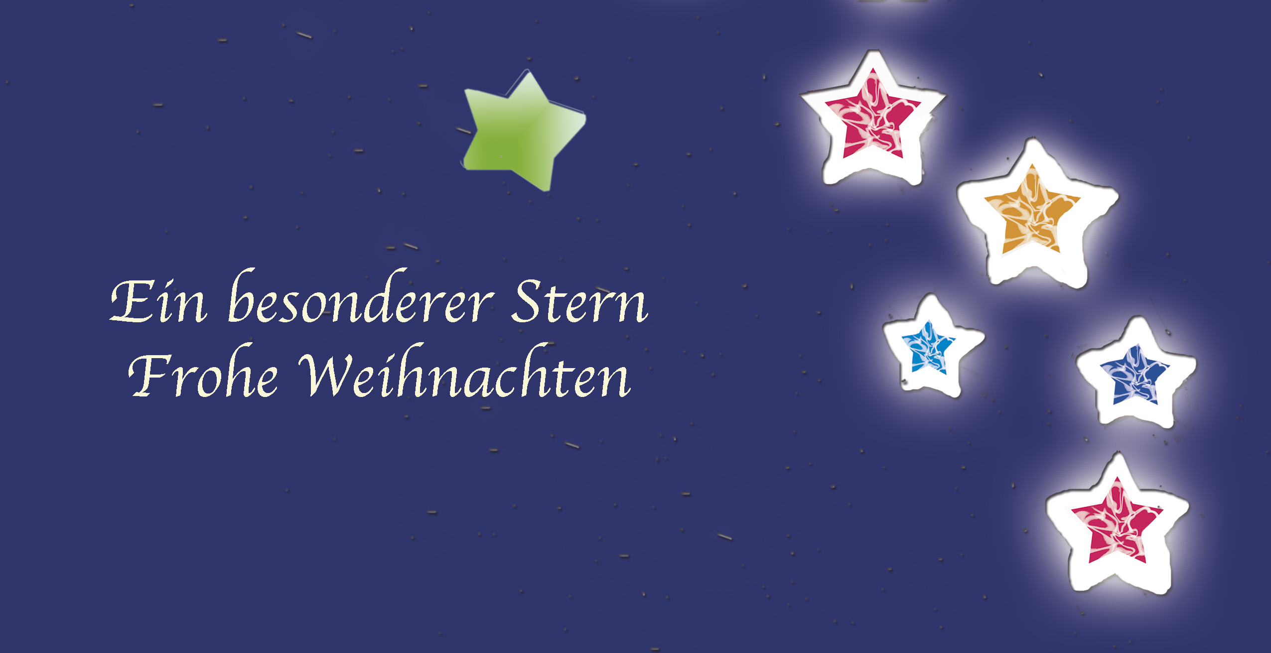Weihnachtskarte "Ein besonderer Stern"