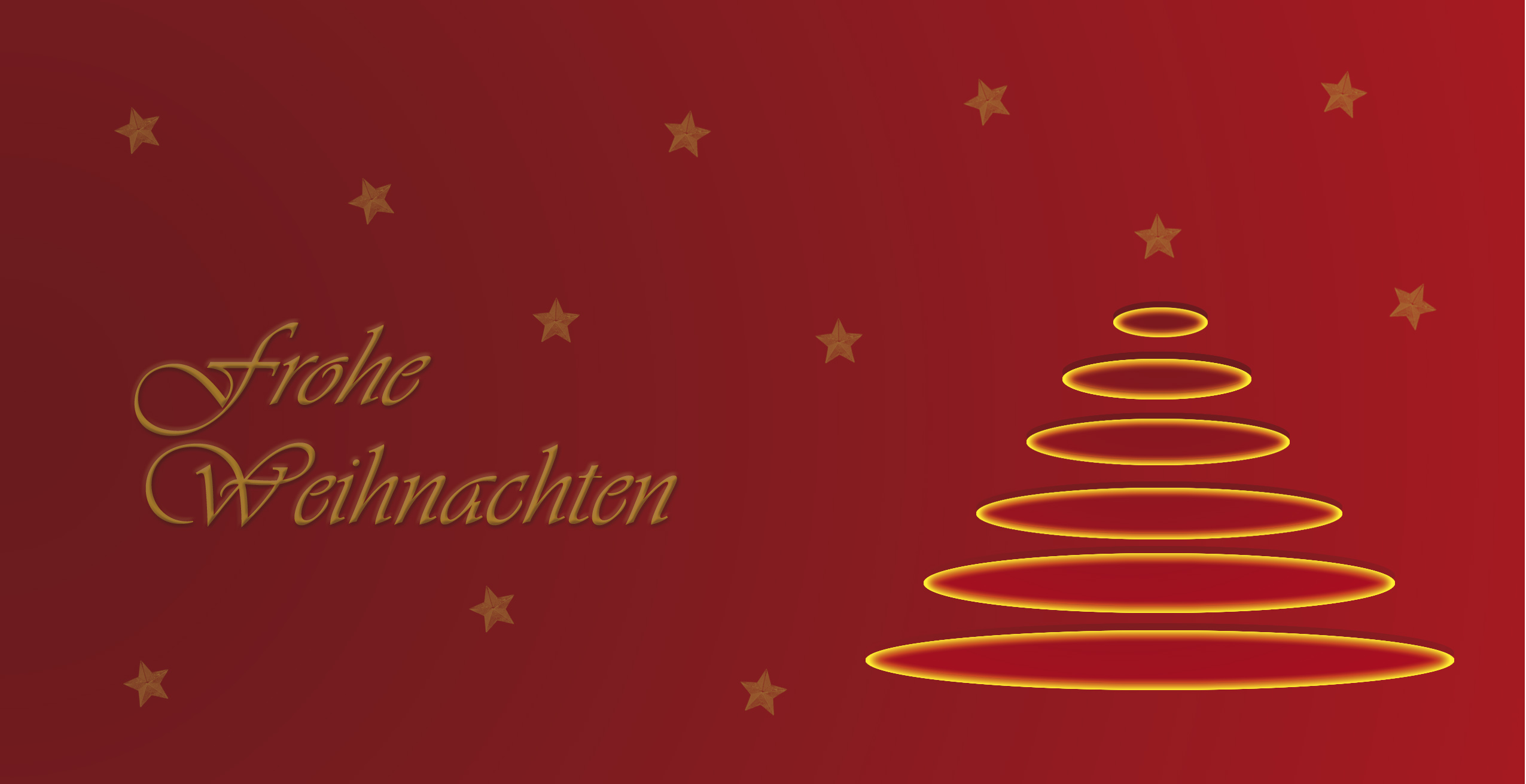 Weihnachtskarte "Abstrakter Baum"