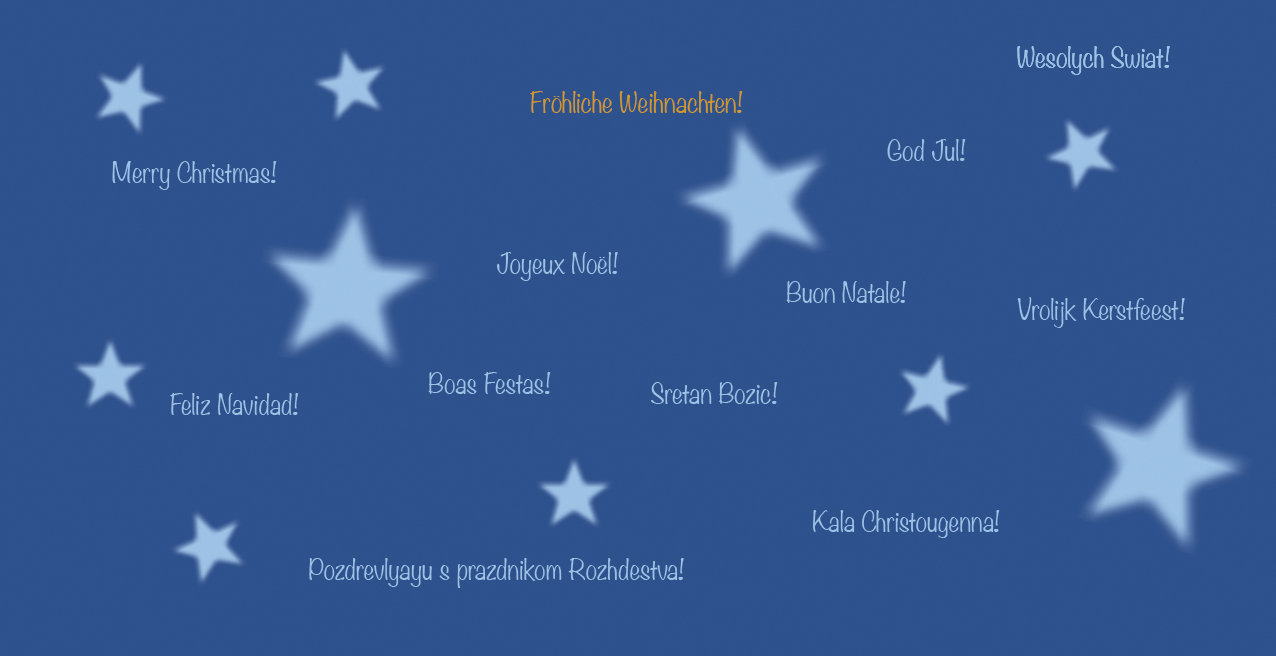 Weihnachtskarte "Sterne"