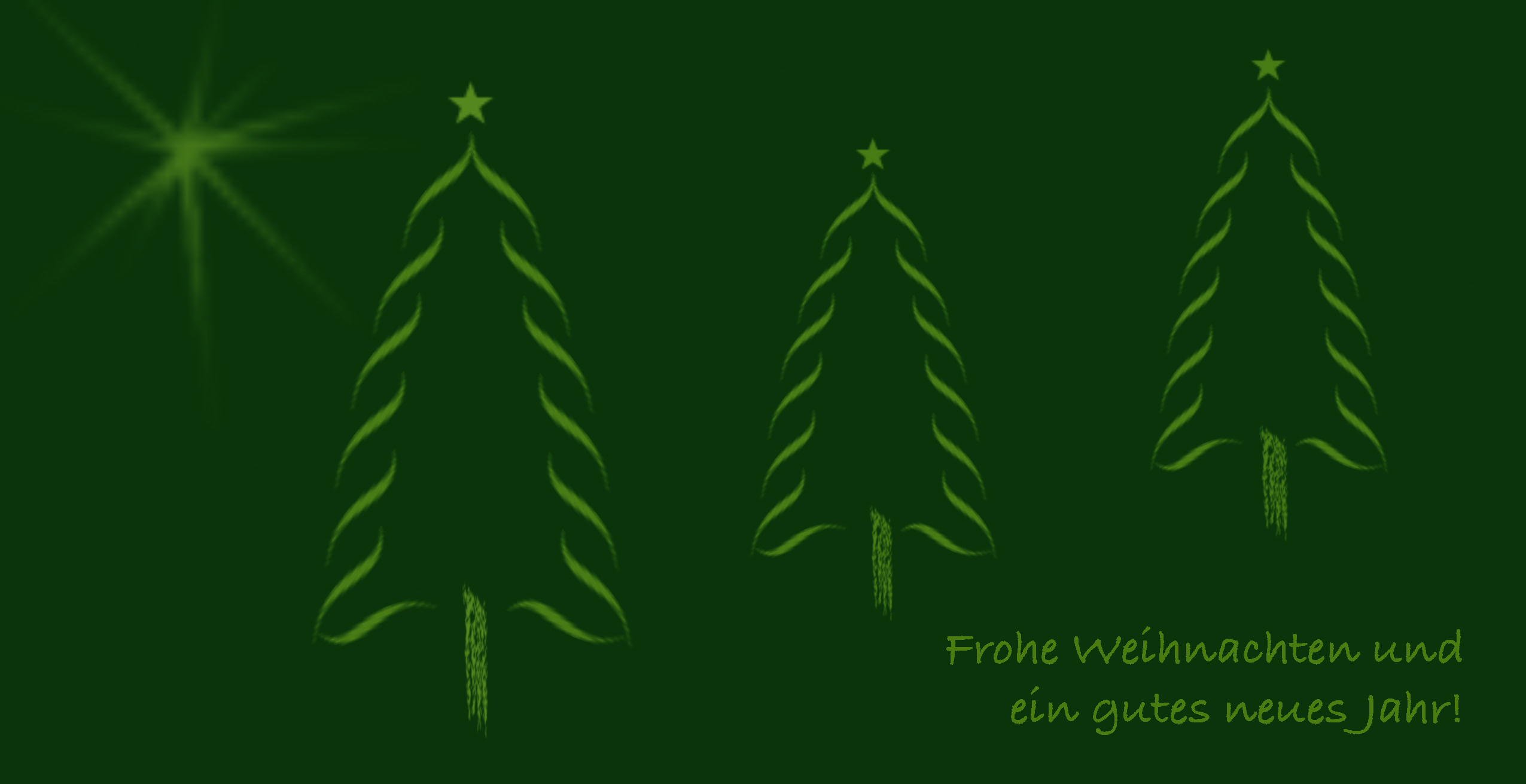 Weihnachtskarte "Baum in gold"
