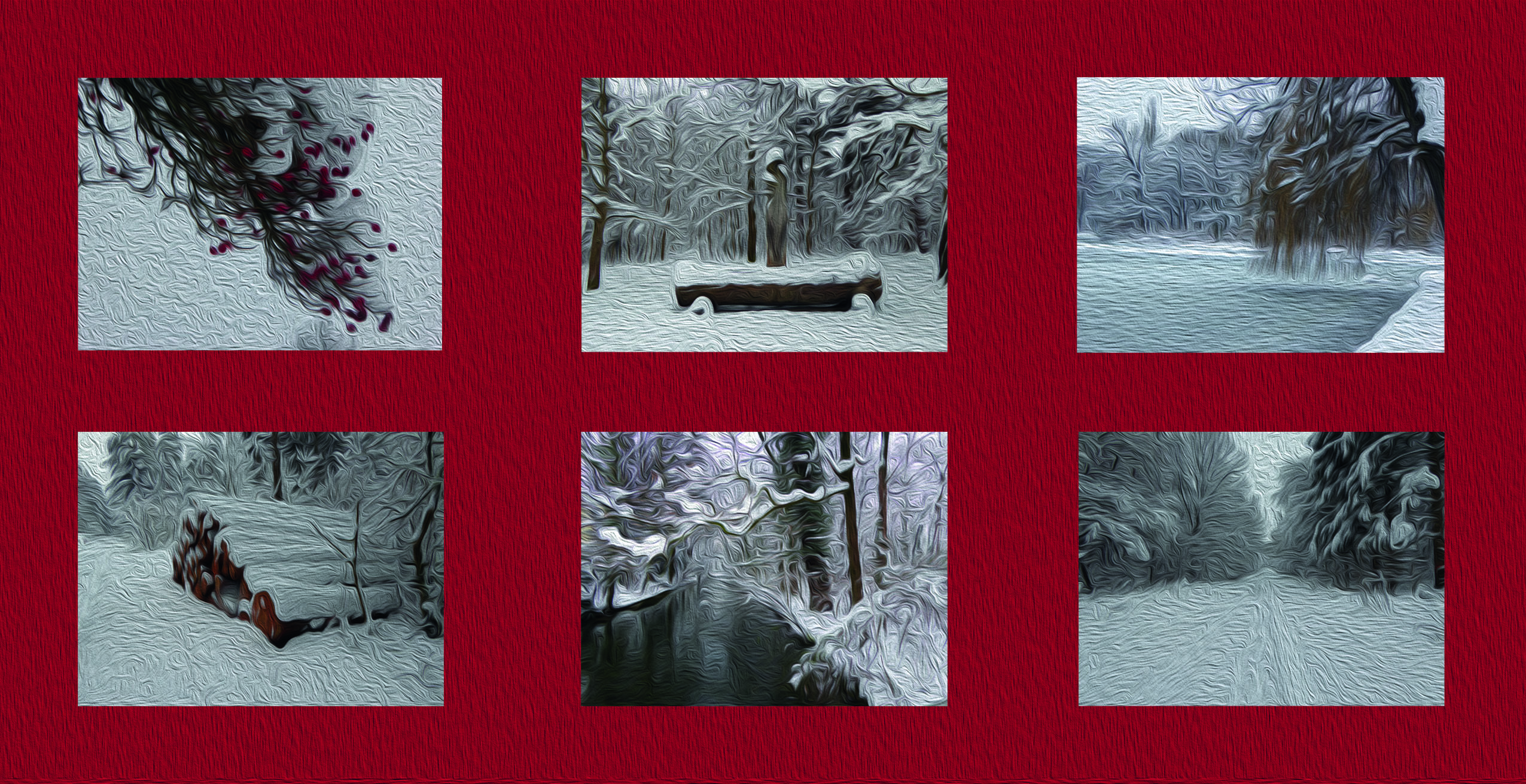 Weihnachtskarte "Collage Winter 2"