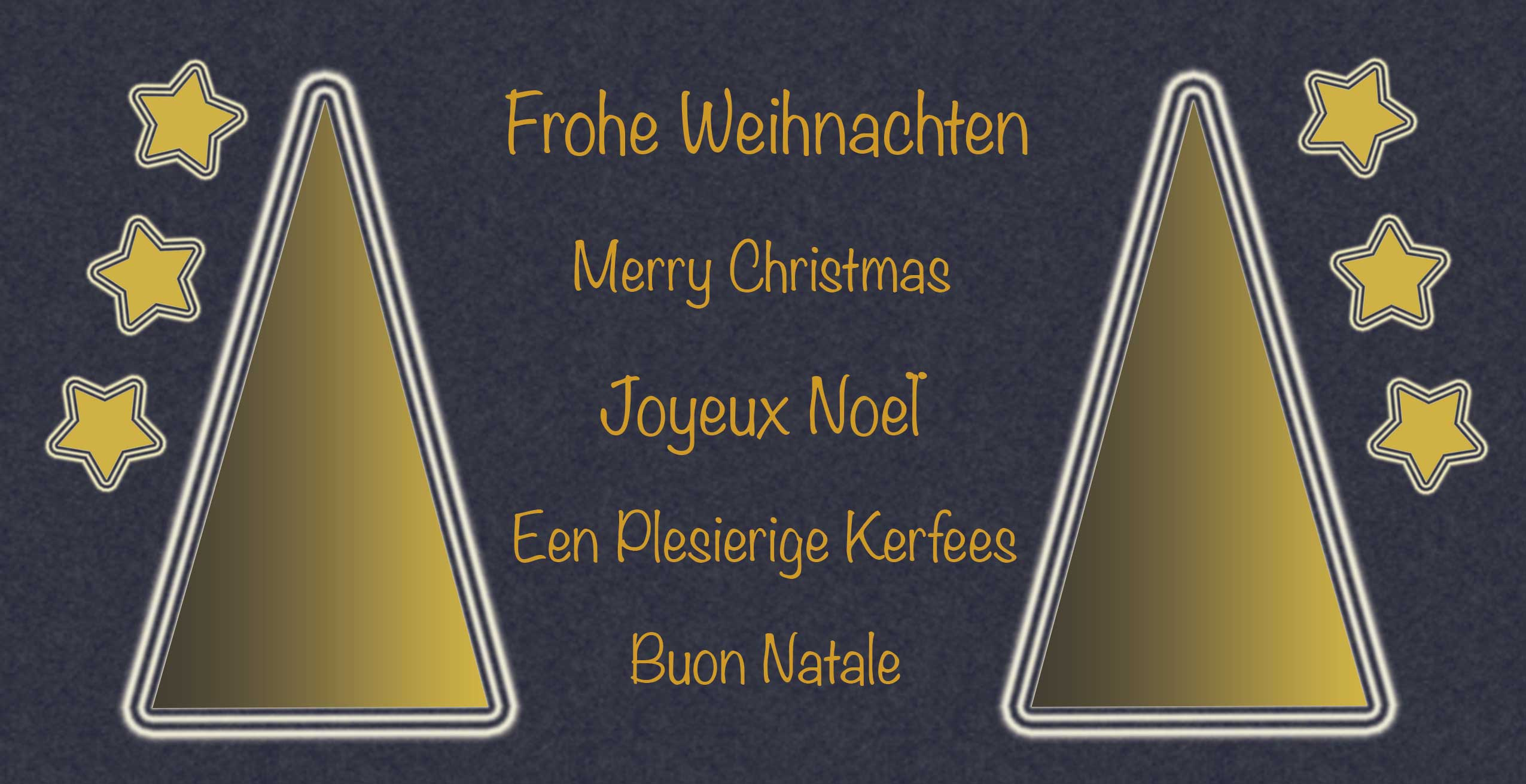 Weihnachtskarte "Absrakter Baum"