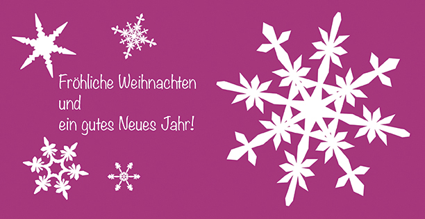 Weihnachtskarte "Schneeflocken"