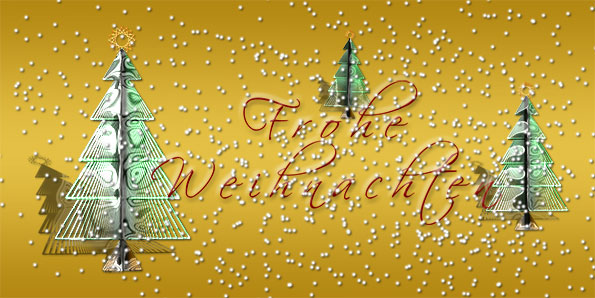 Weihnachtskarte "Schneesturm"