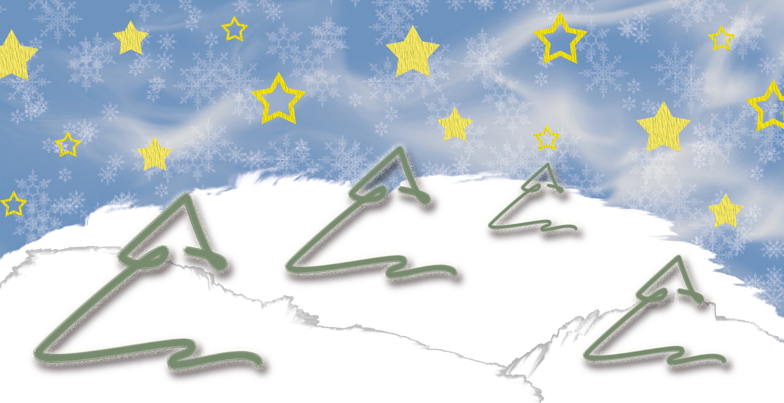 Weihnachtskarte "Gemalte Weihnachtskarte"