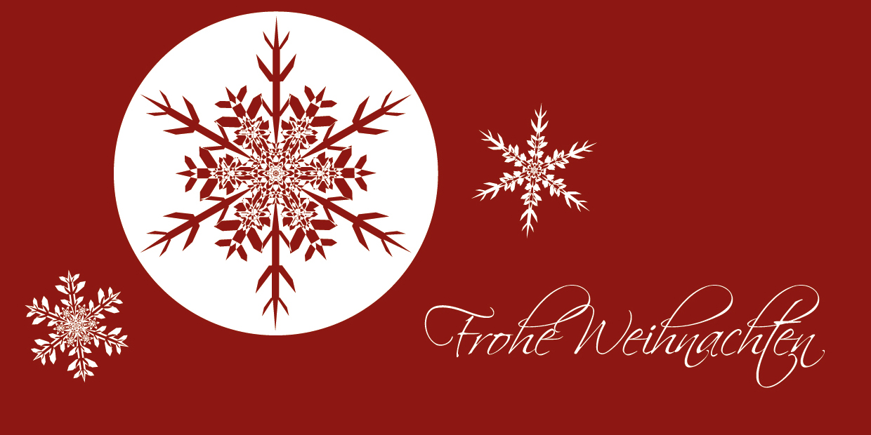 Weihnachtskarte "Flockenkugel Kristall"