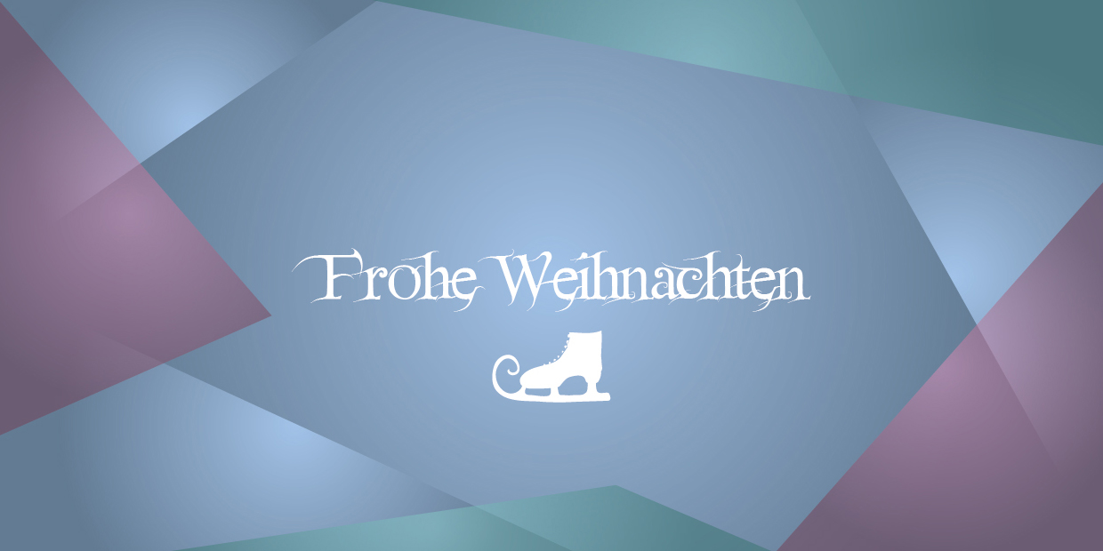 Weihnachtskarte "Blau Eis"
