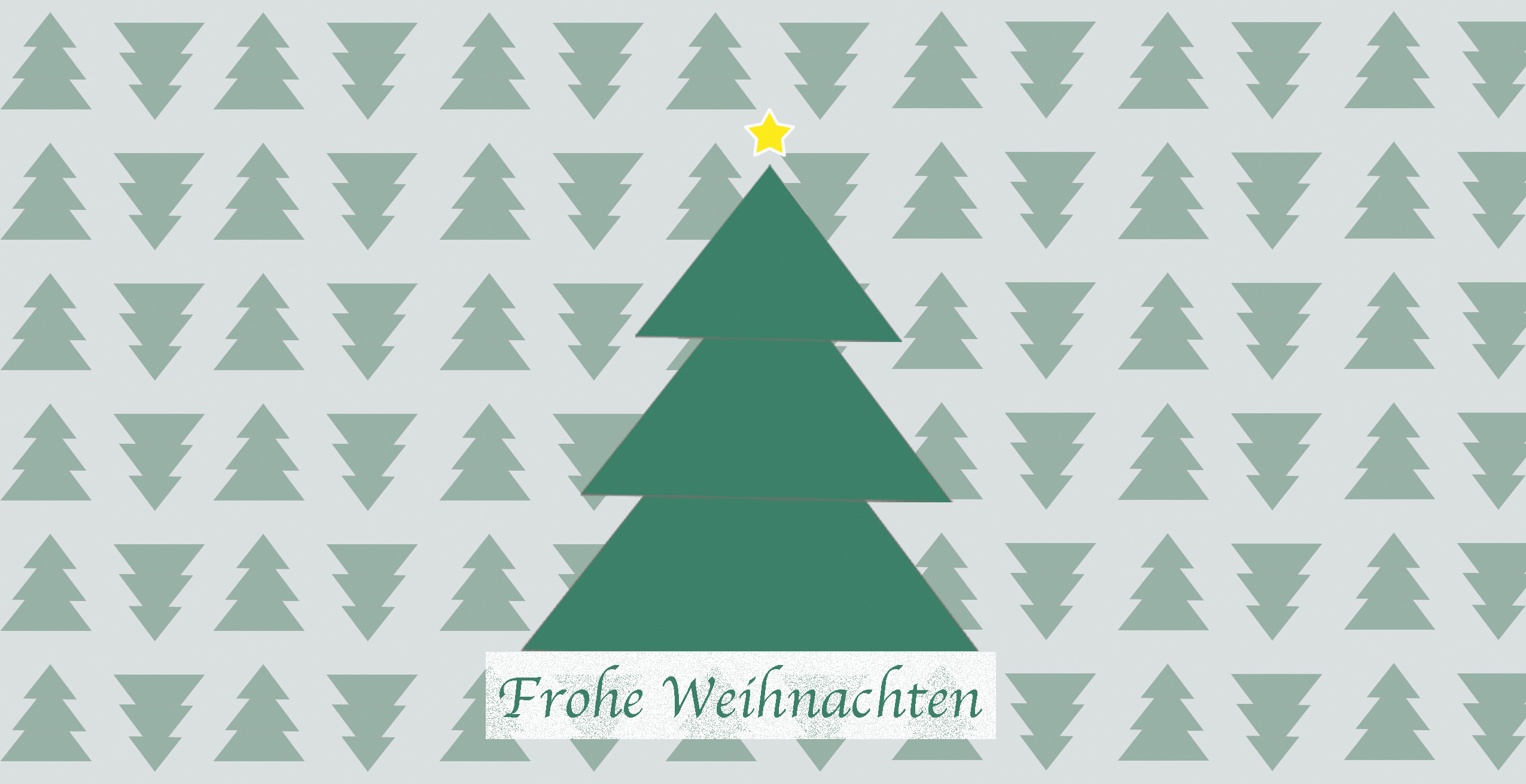 Weihnachtskarte "Bäume"
