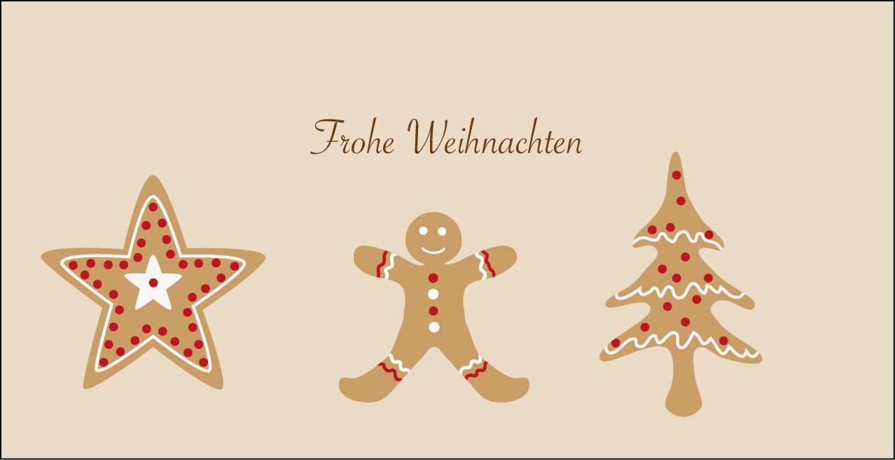 Weihnachtskarte "Lebkuchen"