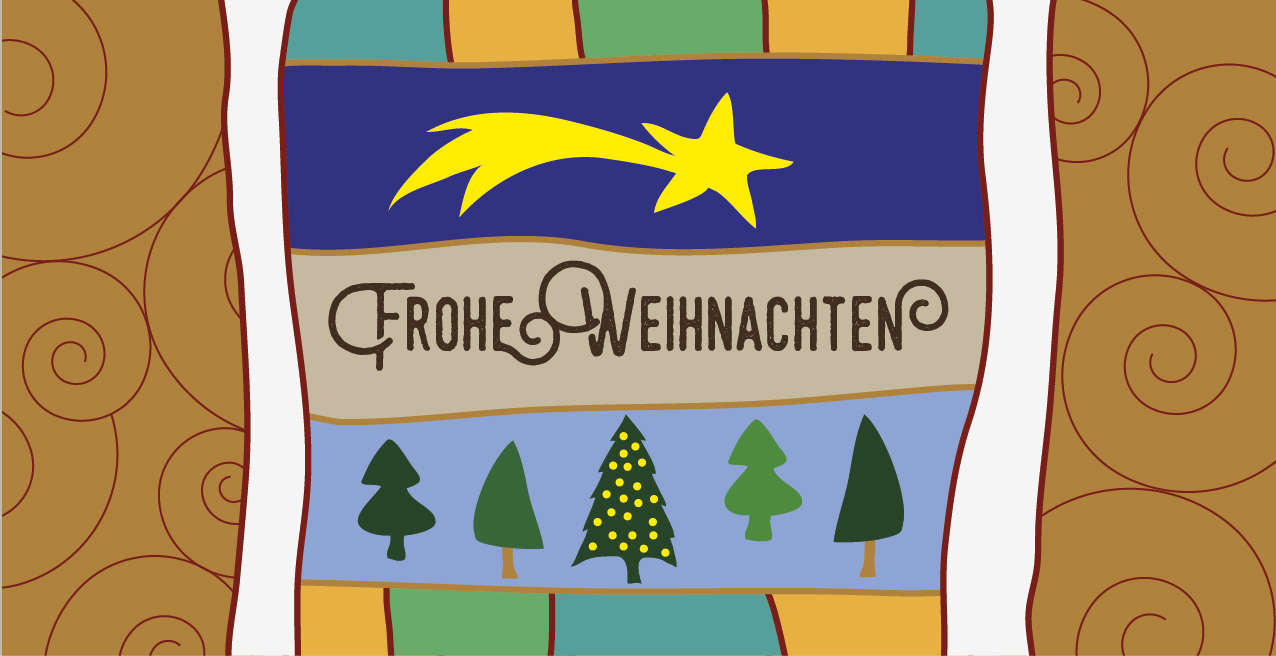 Weihnachtskarte "Buntemuster"