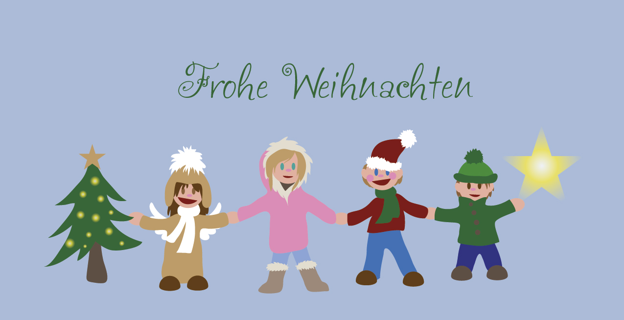 Weihnachtskarte "Kinder"