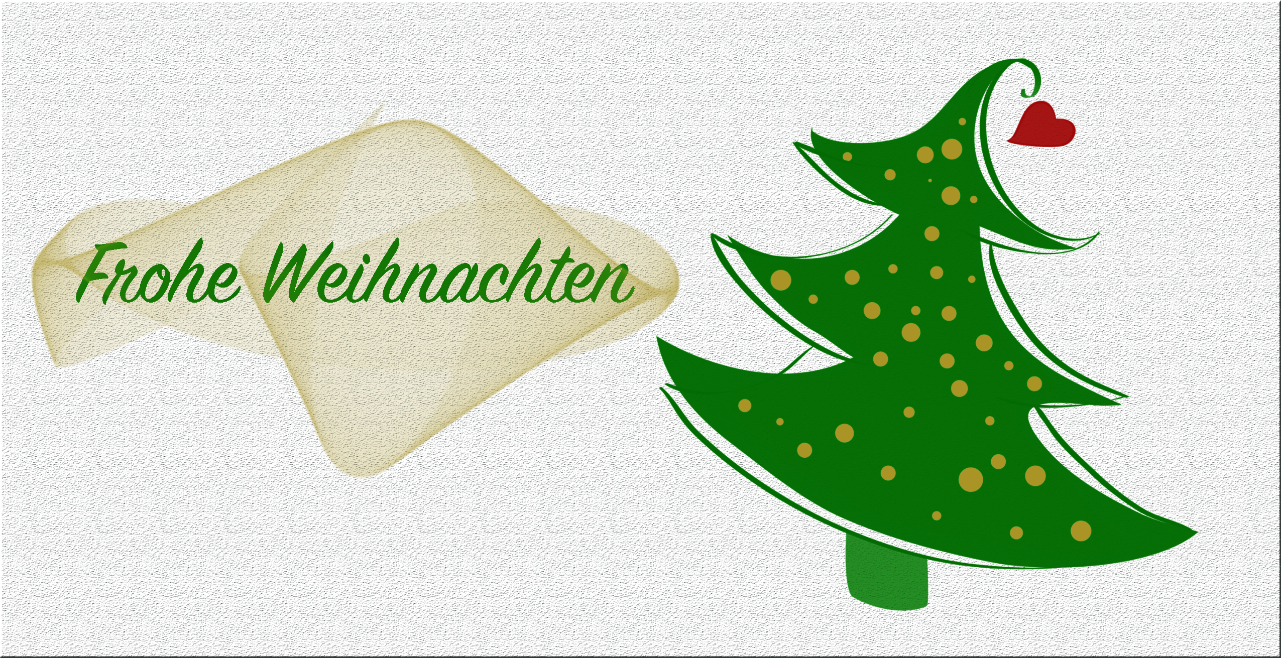 Weihnachtskarte "Baum mit Kugeln"