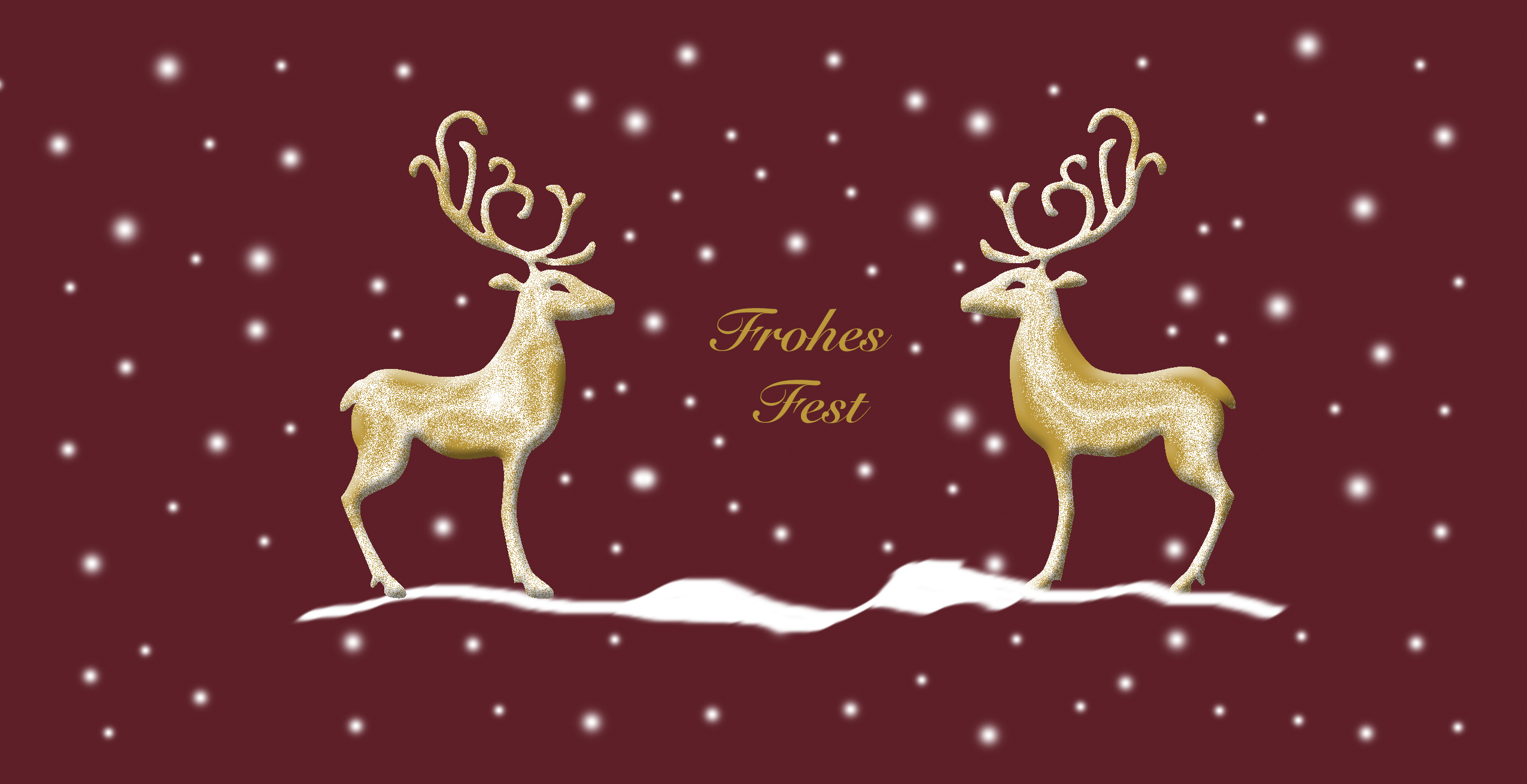 Weihnachtskarte "Rentier"