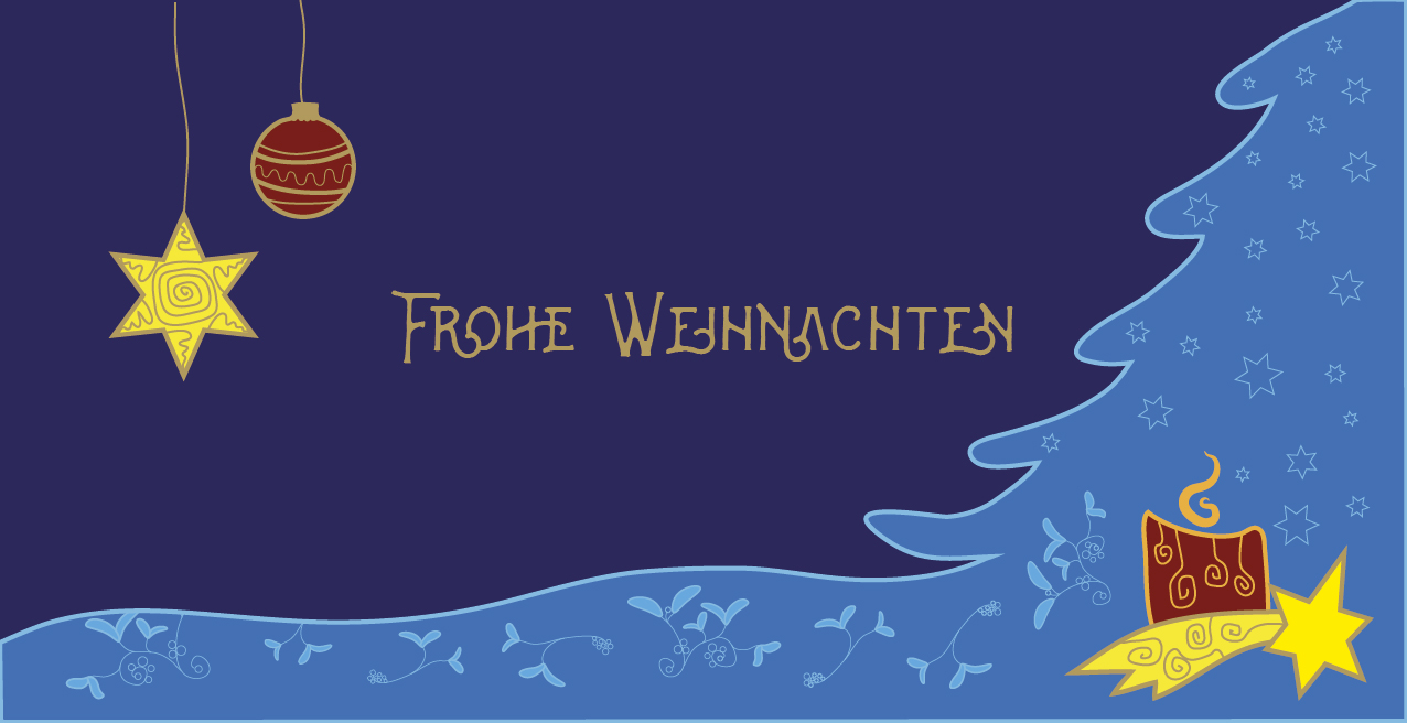 Weihnachtskarte "Weihnachtliche Muster"