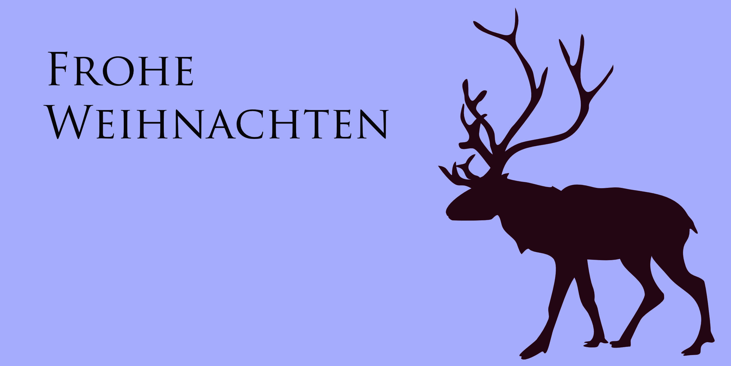 Weihnachtskarte "NaturRentier3"