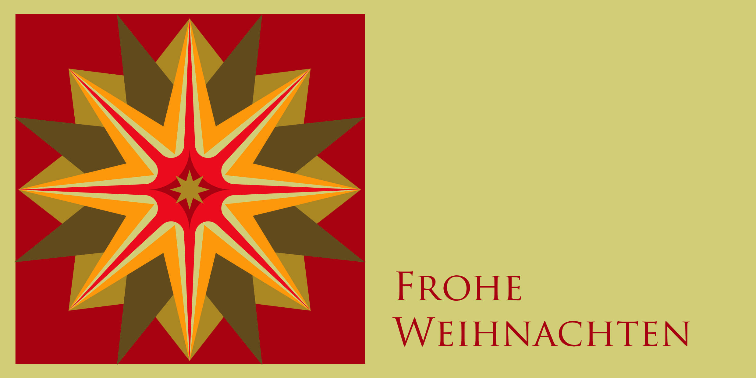 Weihnachtskarte "Stern Quadrat"