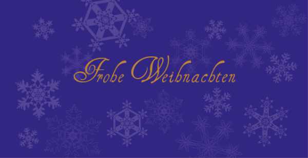 Weihnachtskarte "Schneeflockennacht"