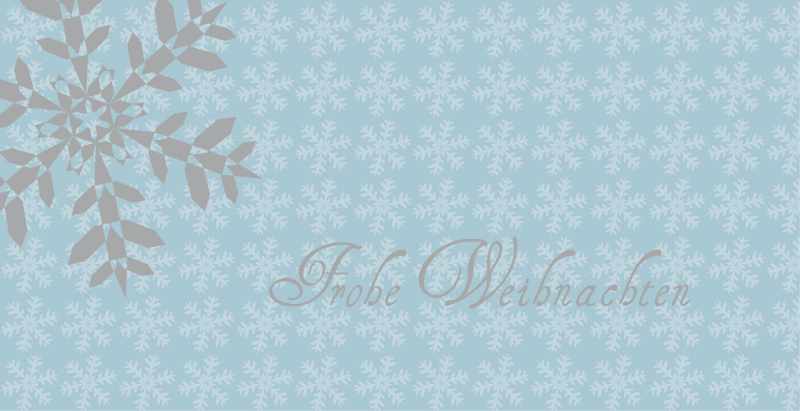 Weihnachtskarte "Flockenmuster silberdruck"