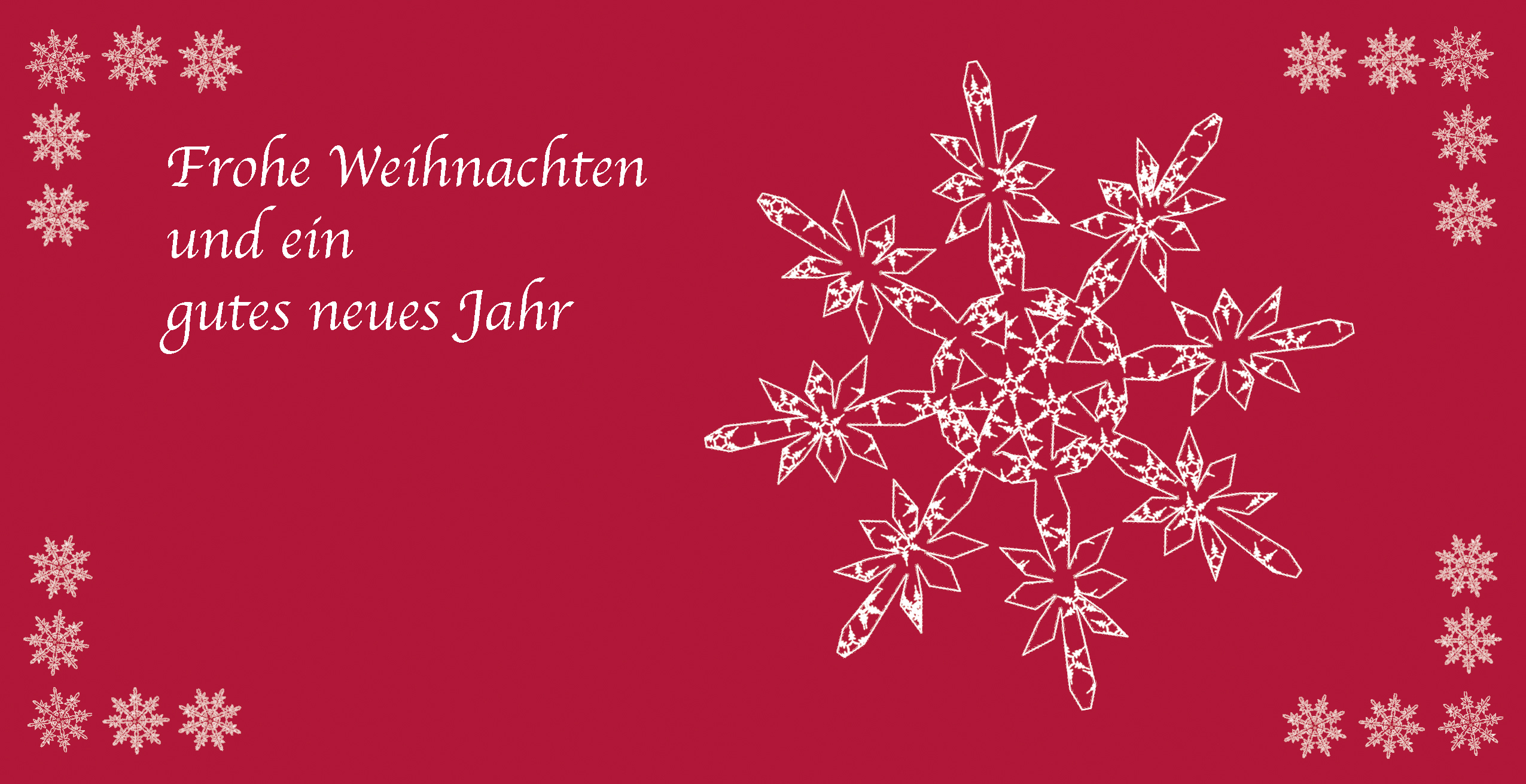 Weihnachtskarte "Schneeflocke"