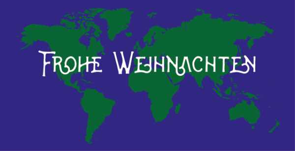 Weihnachtskarte "Welt"