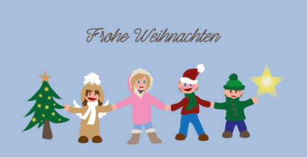 Weihnachtskarte "Kinder"