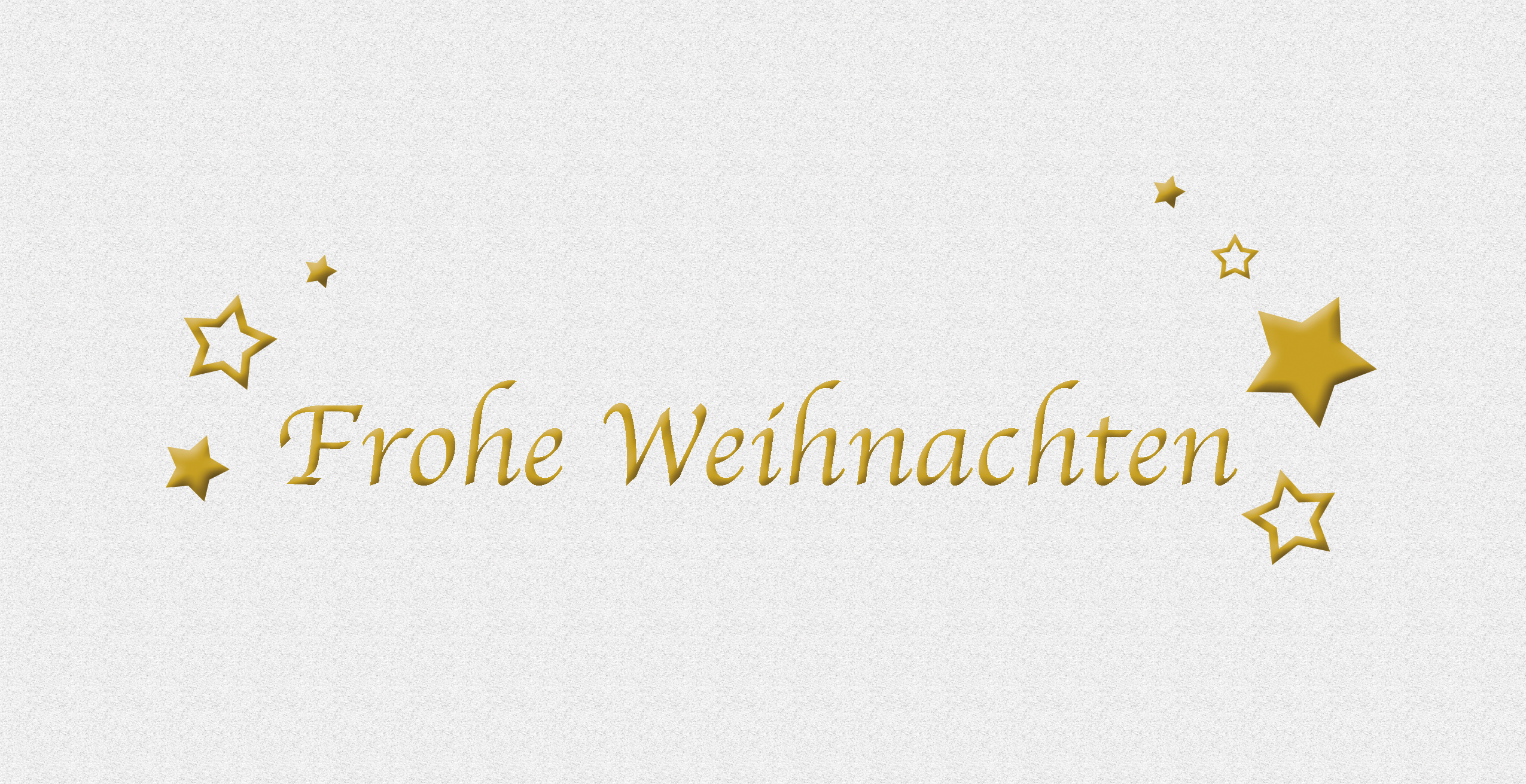 Weihnachtskarte "Weiß mit gold Schrift"