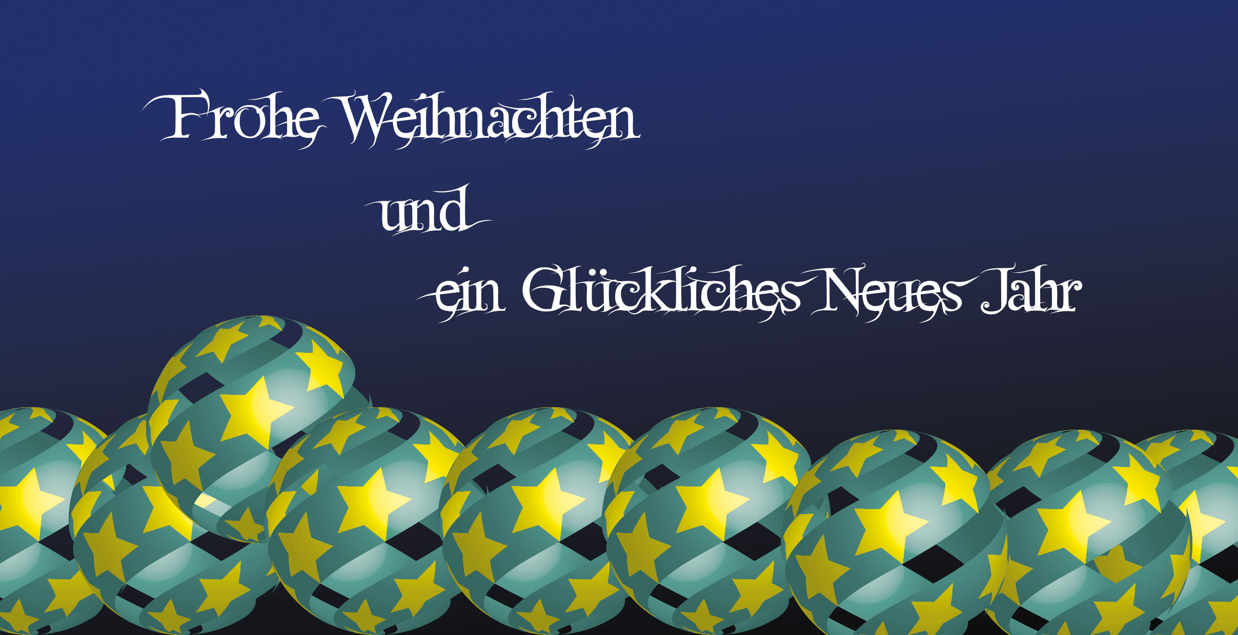 Weihnachtskarte "Weihnachten Ball"