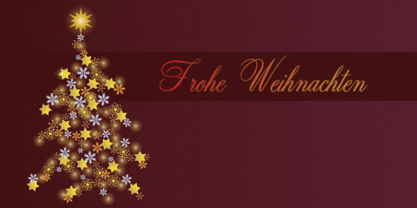 Weihnachtskarte "LichtTanne"