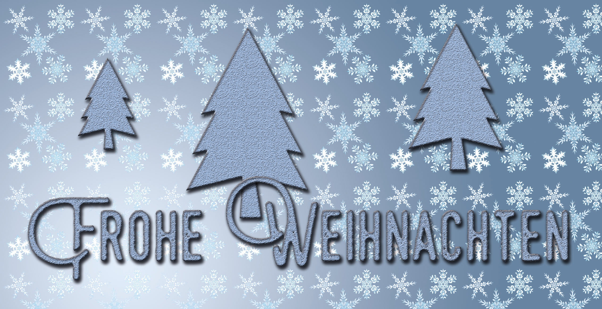 Weihnachtskarte "Eistannen Flocken"