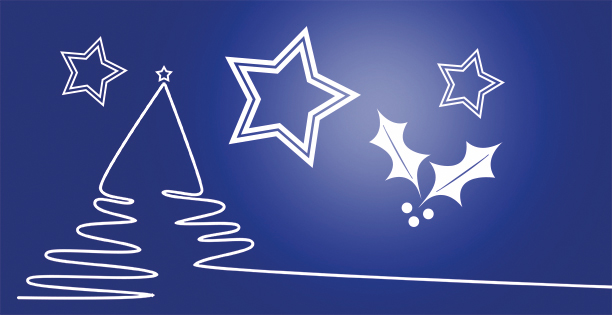 Weihnachtskarte "Weiße Weihnacht"