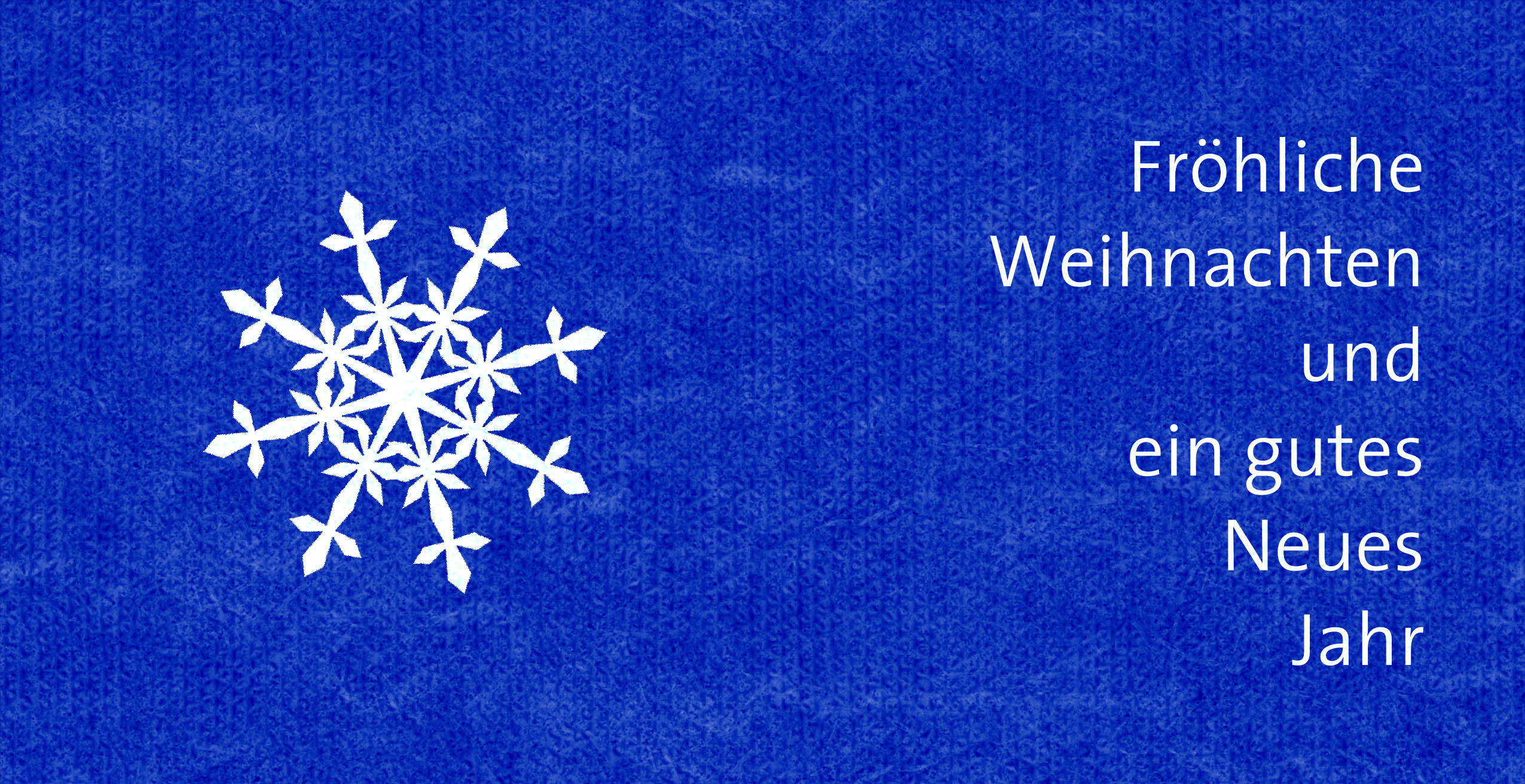 Weihnachtskarte "Große Schneeflocke und Texturen"