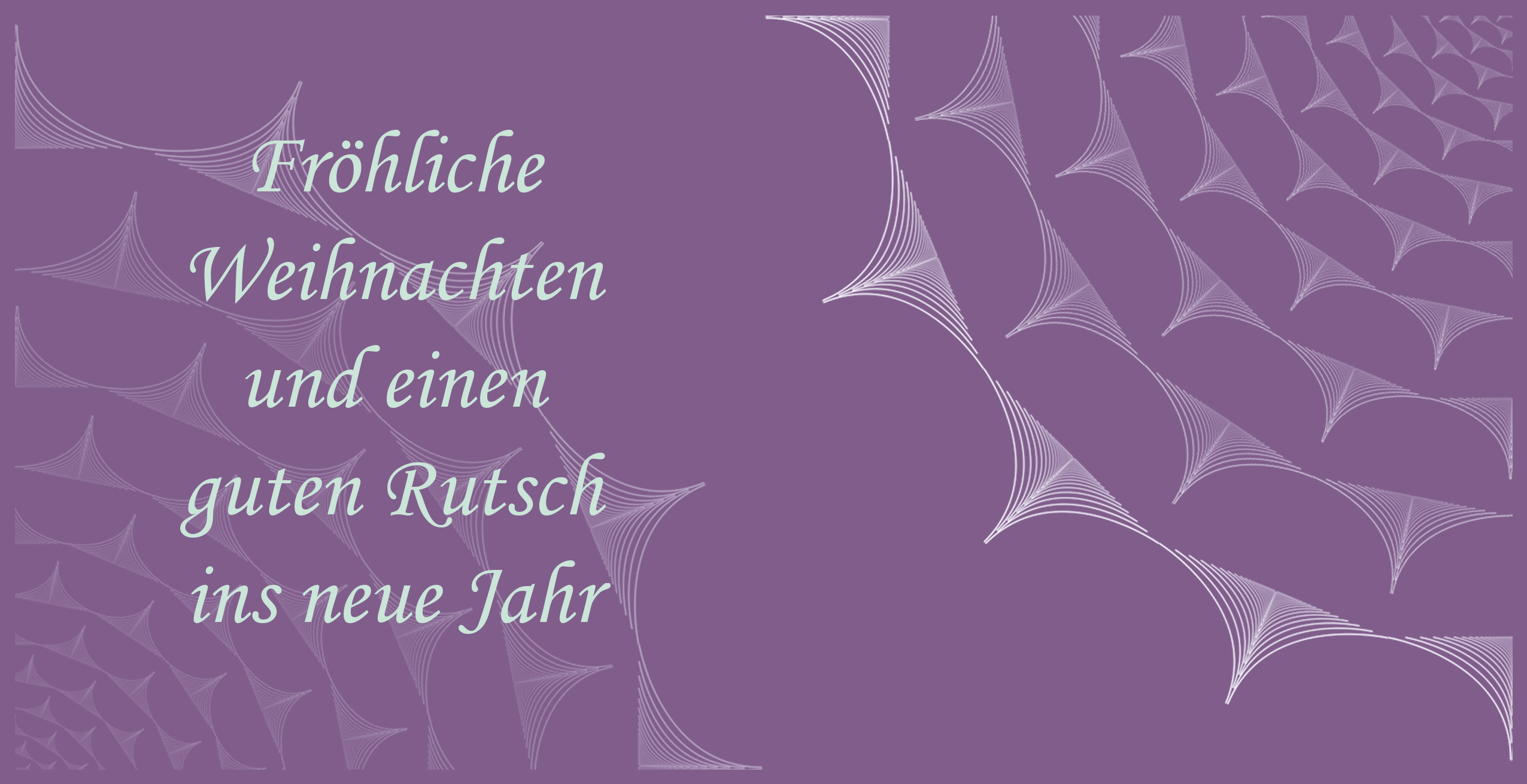 Weihnachtskarte "Weihnachtsfraktale"