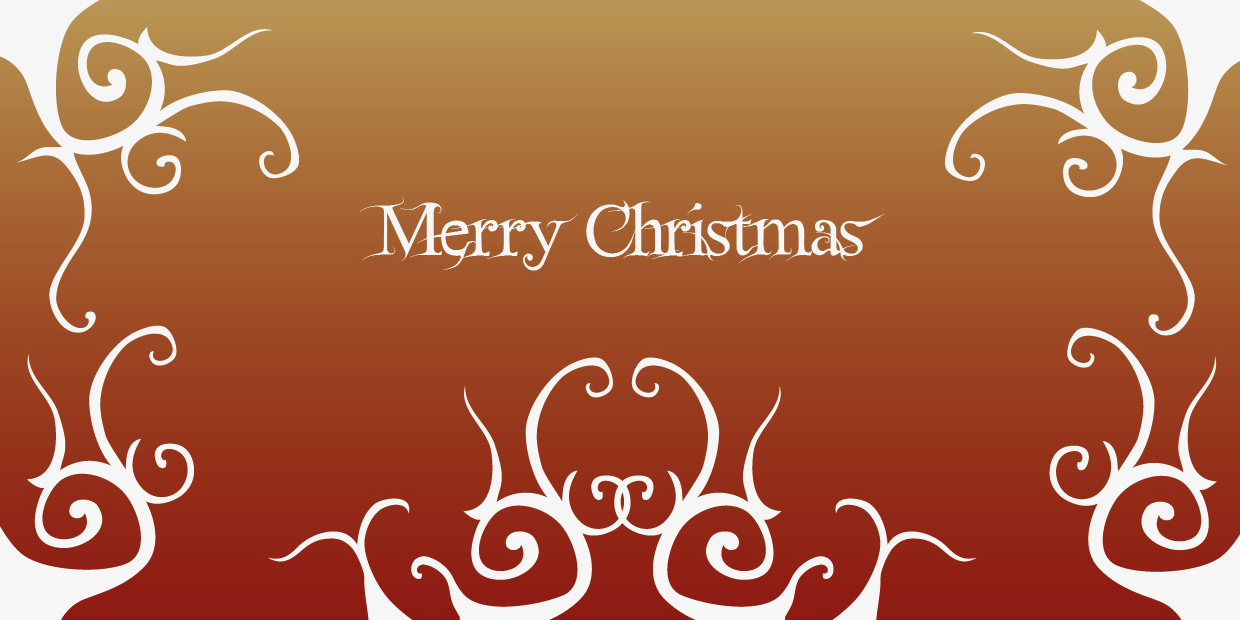 Weihnachtskarte "Rentiermuster-Rot"