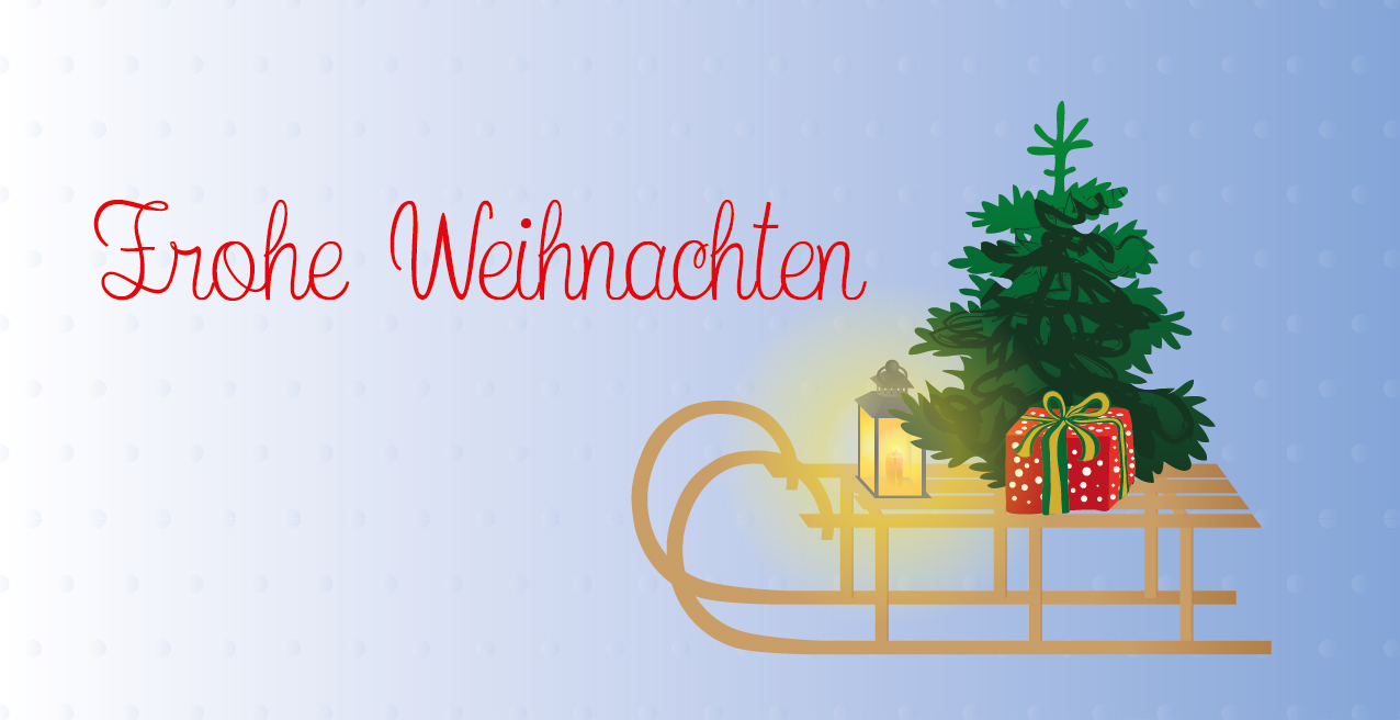 Weihnachtskarte "Schlitten 2020"