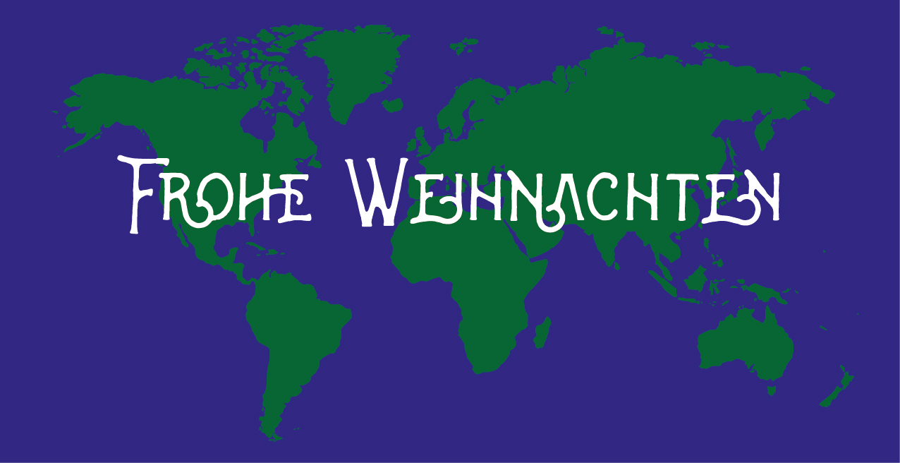 Weihnachtskarte "Welt"