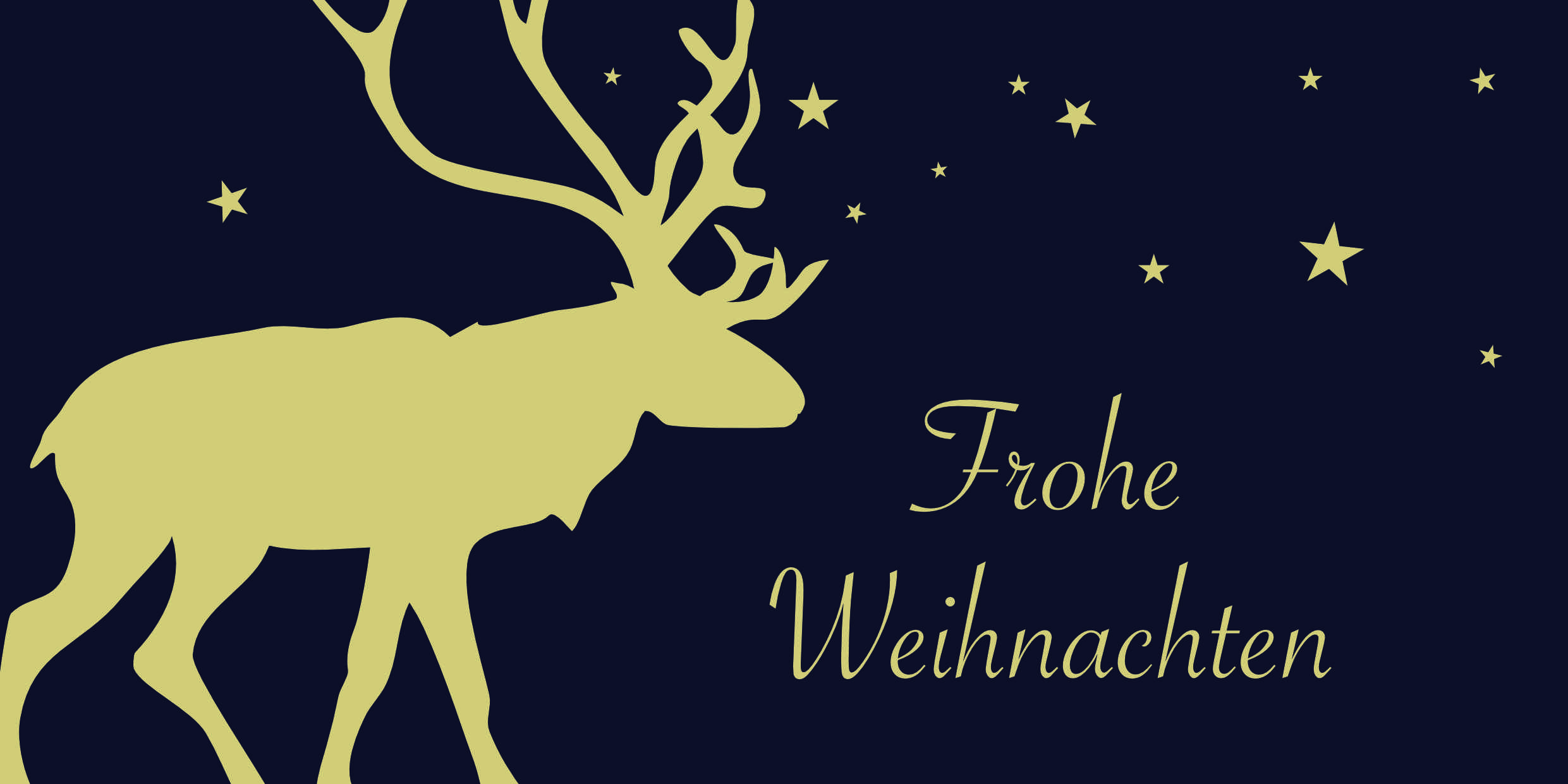 Weihnachtskarte "Natur Rentier 2"