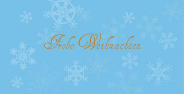 Weihnachtskarte "Schneeflockenhimmel"