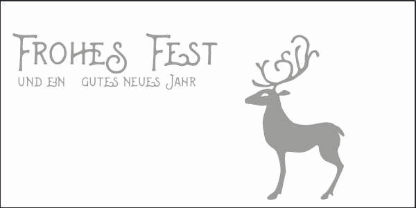 Weihnachtskarte "Weihnachtskarte Rentier"