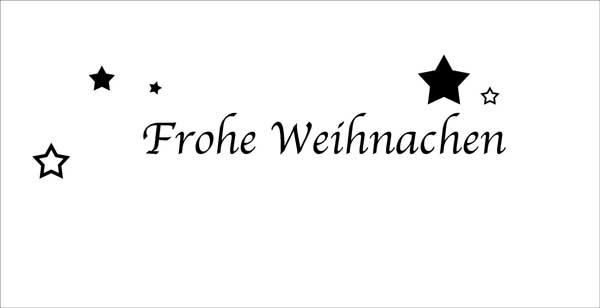 Weihnachtskarte "Schwarz-weiss"
